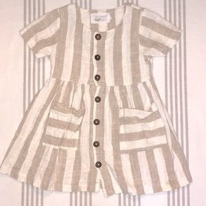 Knotted Fern toddler girl dress
